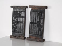 Historic Korean Wooden Printing Blocks  Decorative Wall Art or Shelf Art