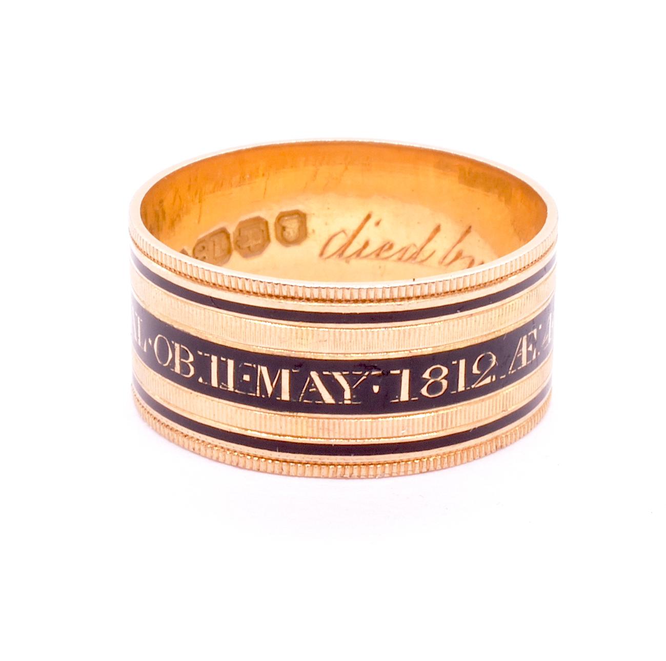 Historic Mourning Band for assassinated British PrimeMinister Spencer Perceval   1