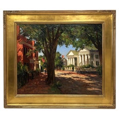 Antique Historic Nantucket Painting Rudolph Colao 20th C. American Massachusetts Artist