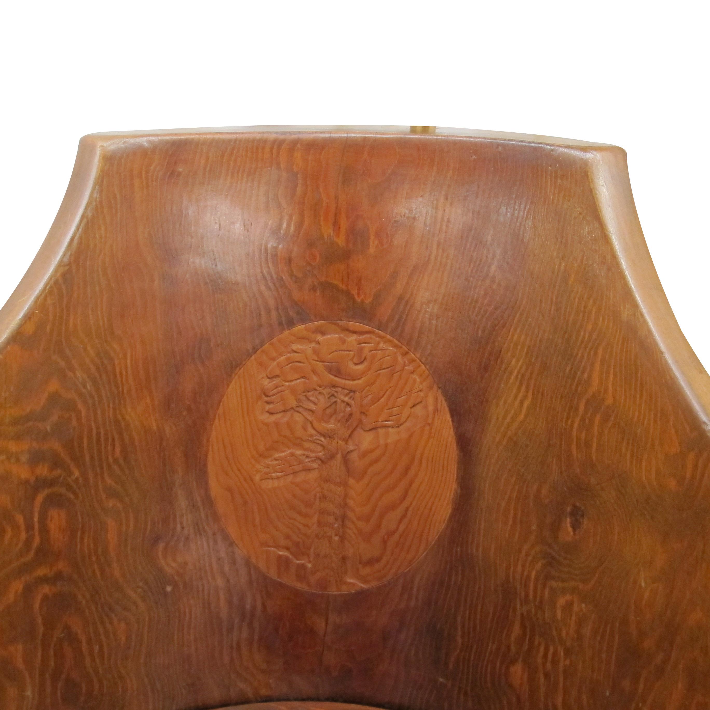 Metà XX secolo Storica sedia scandinava in legno di pino - datata 1934, Svezia in vendita