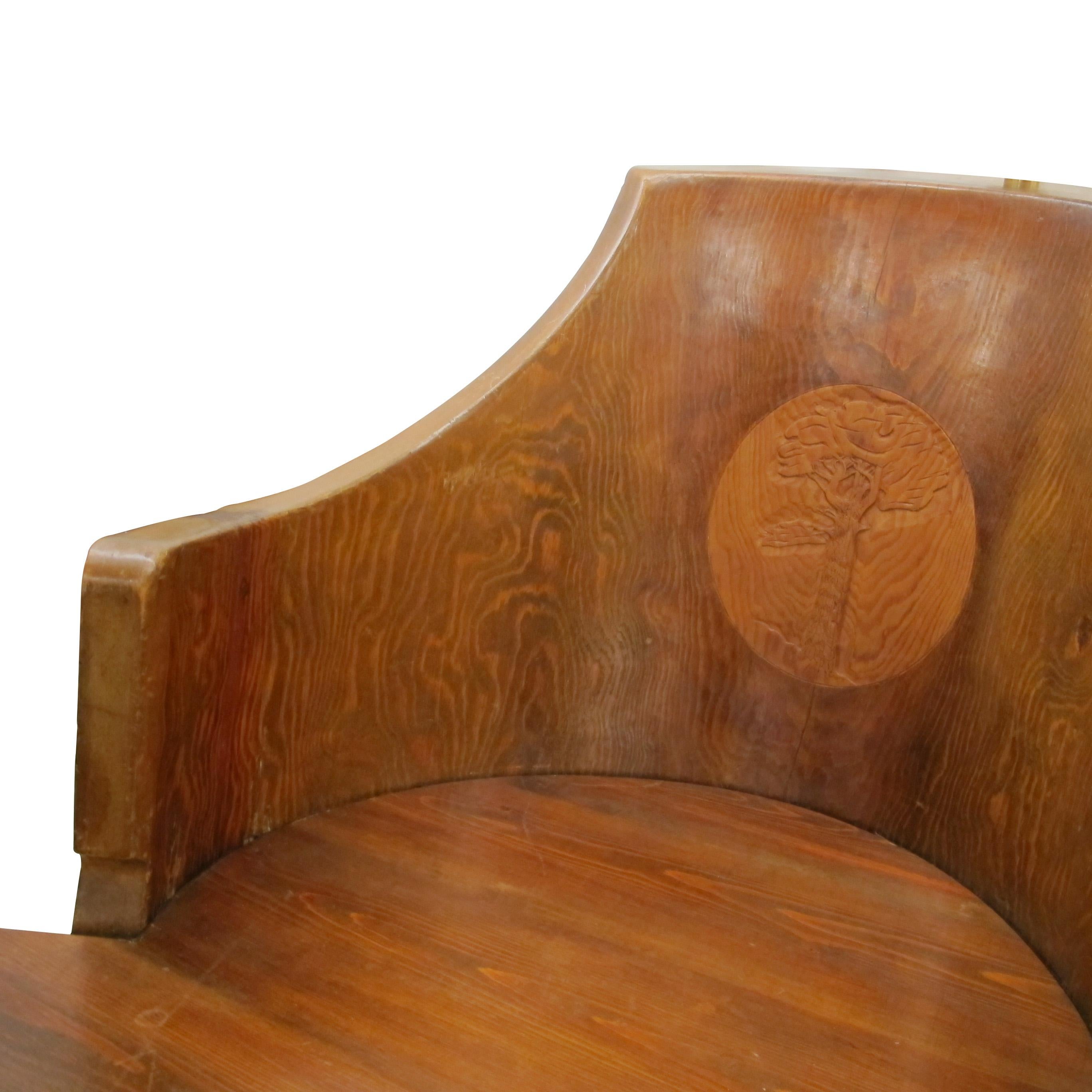 Pino Storica sedia scandinava in legno di pino - datata 1934, Svezia in vendita