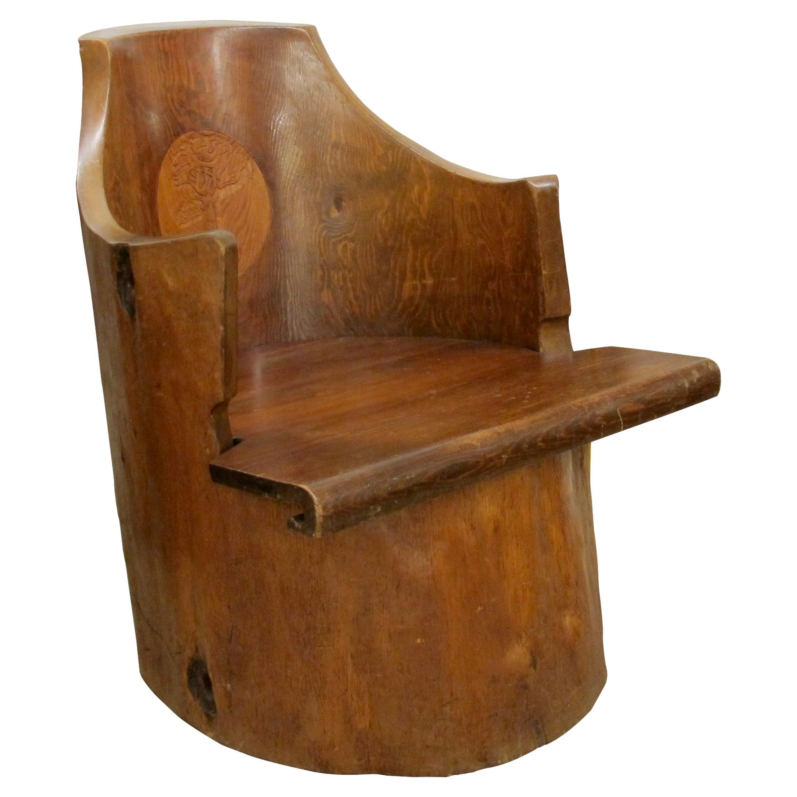 Storica sedia scandinava in legno di pino - datata 1934, Svezia in vendita