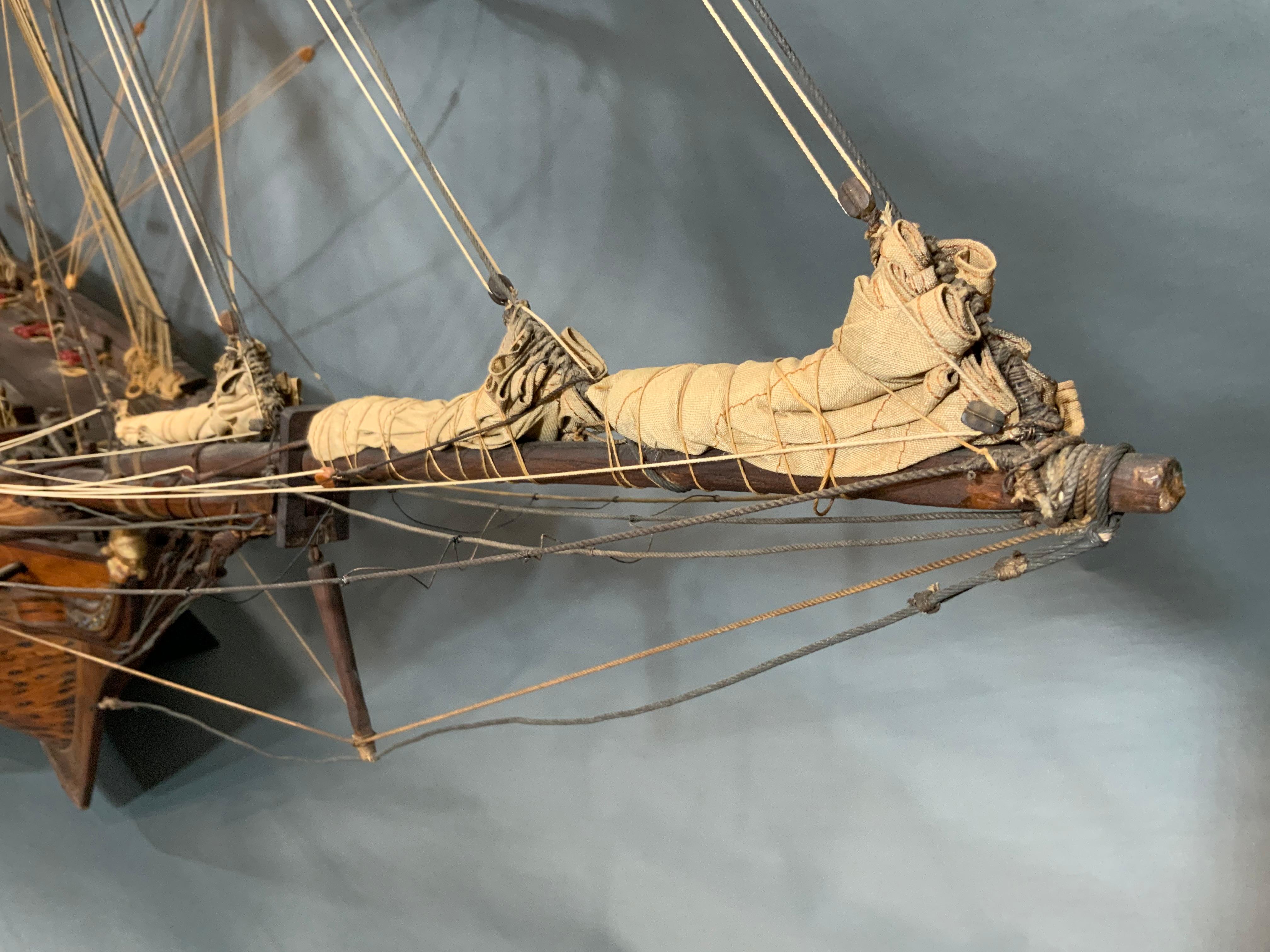 Historic Ship Model from the DeCoppet Collection For Sale 4