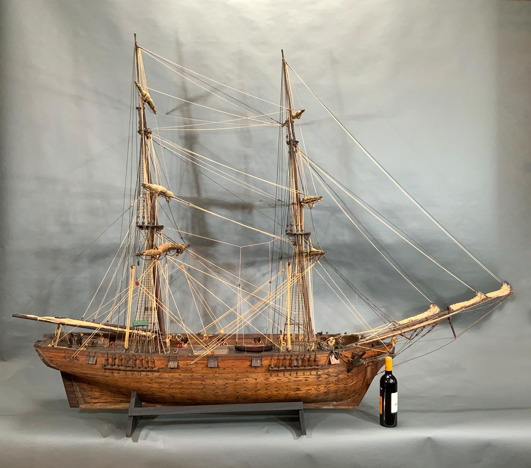 Modelo de barco histórico de la Colección DeCoppet Norteamericano