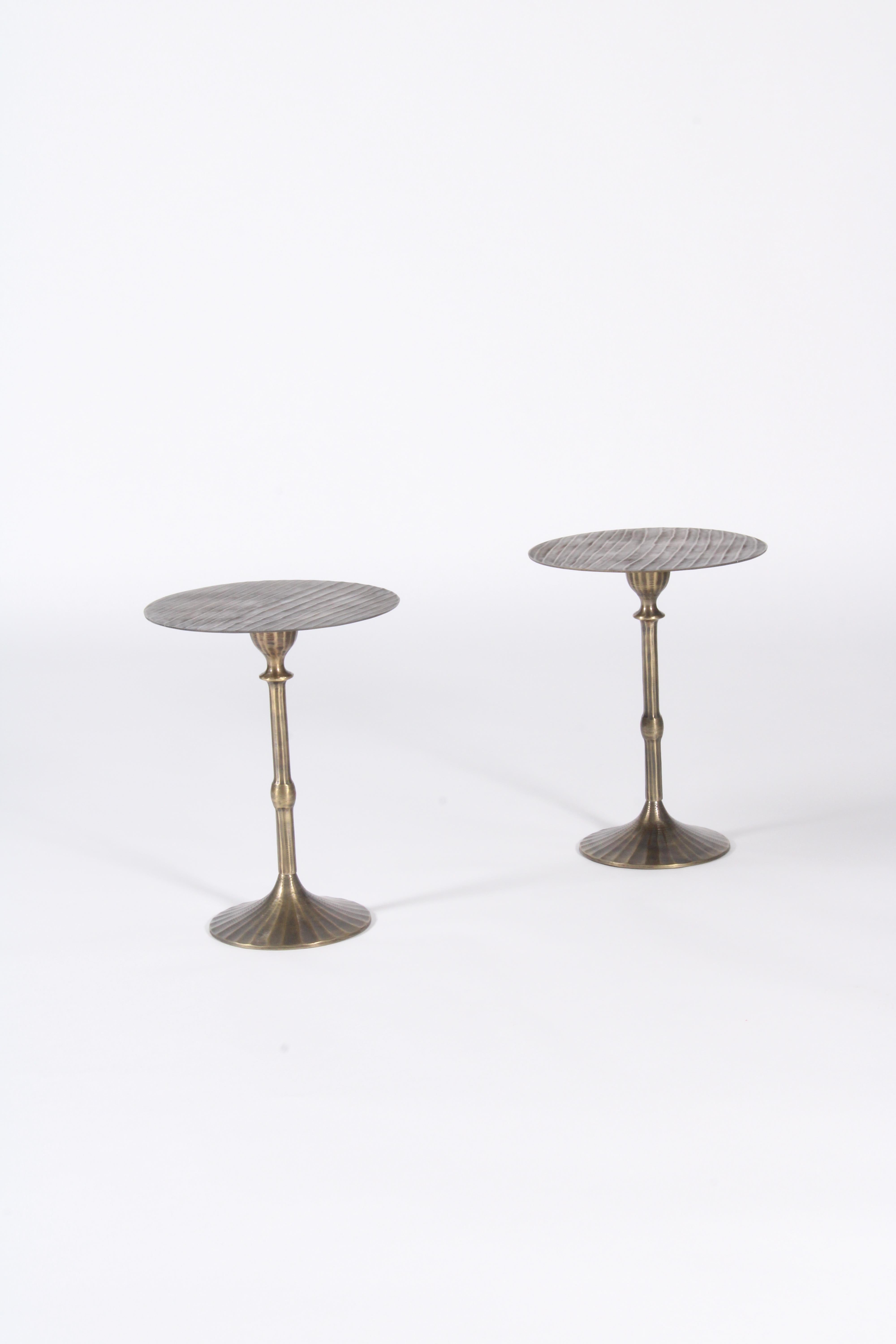 Patinated Historic Side Tables From The Ritz Hotel Paris *Free Worldwide Delivery