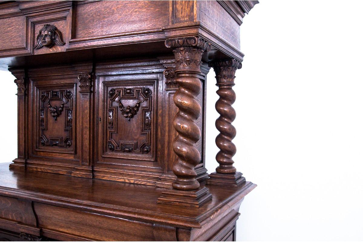 Walnut Historic Sideboard, France, Turn of the 19th and 20th Centuries For Sale