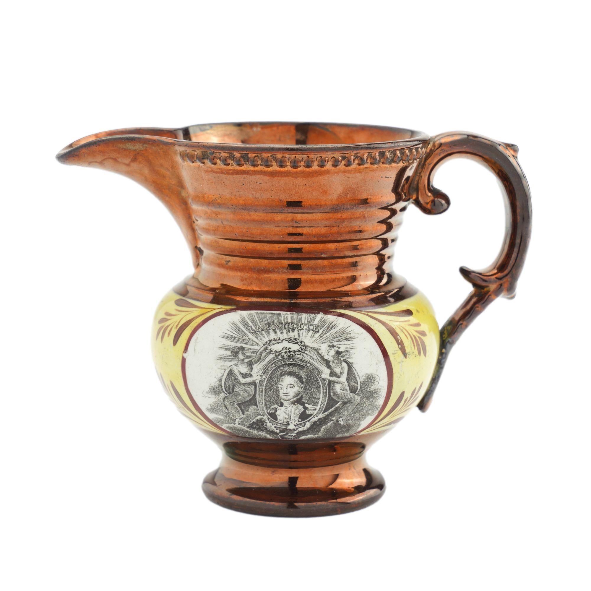 Storica brocca da latte in rame Staffordshire, 1825 ca. in vendita 1