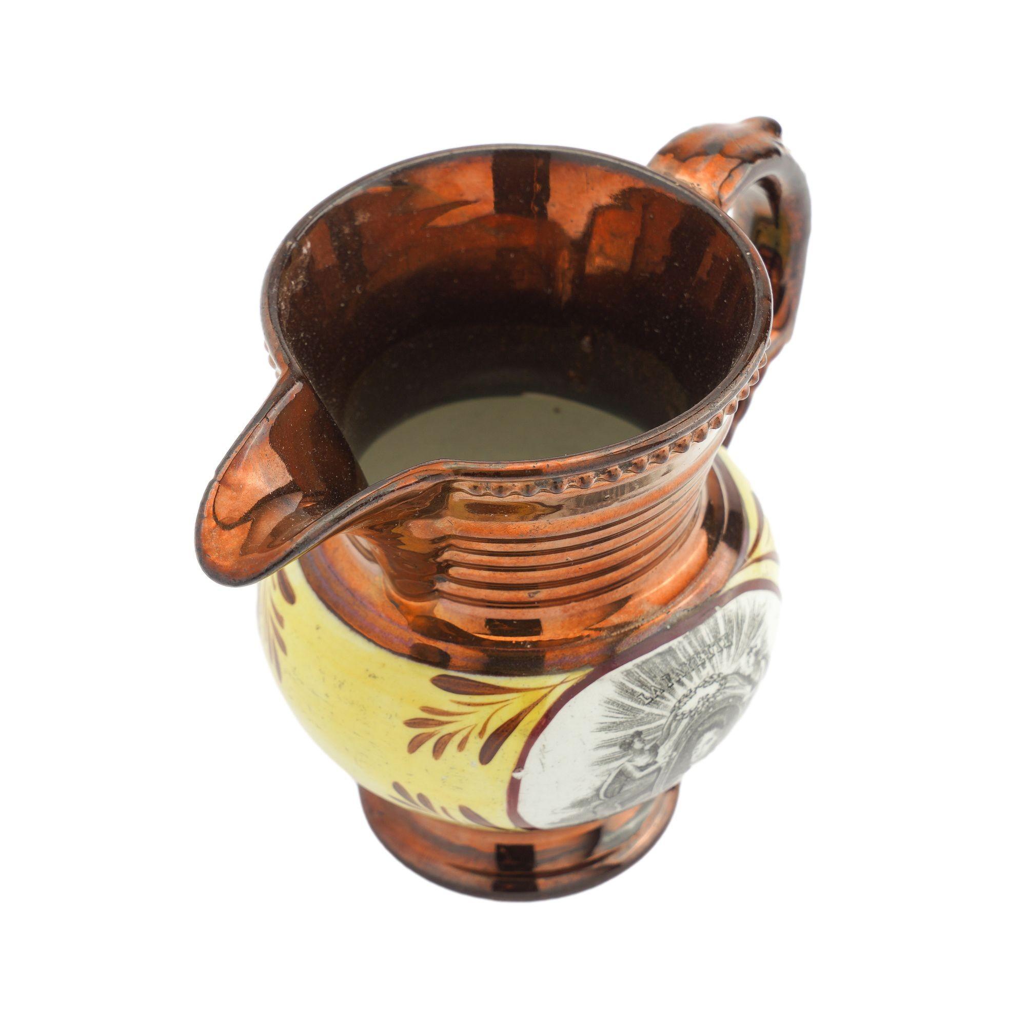 Storica brocca da latte in rame Staffordshire, 1825 ca. in vendita 3