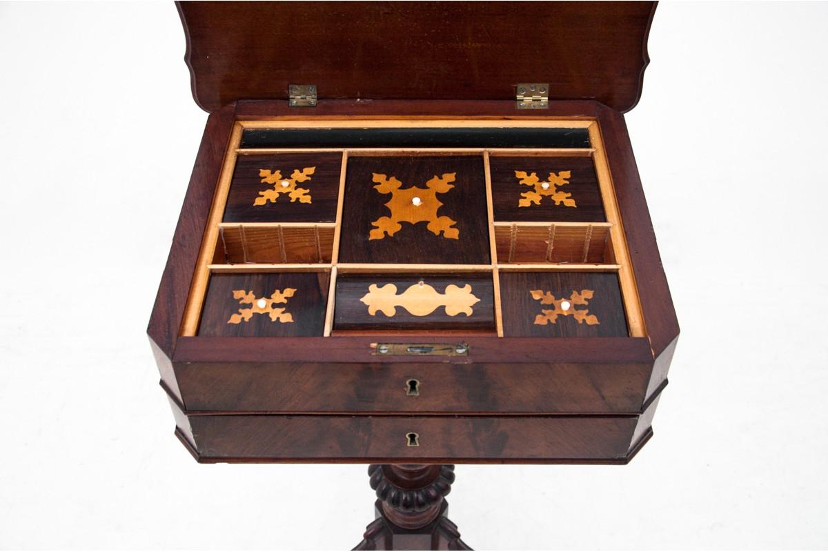 19th Century Historic thread table, Northern Europe, circa 1870. For Sale