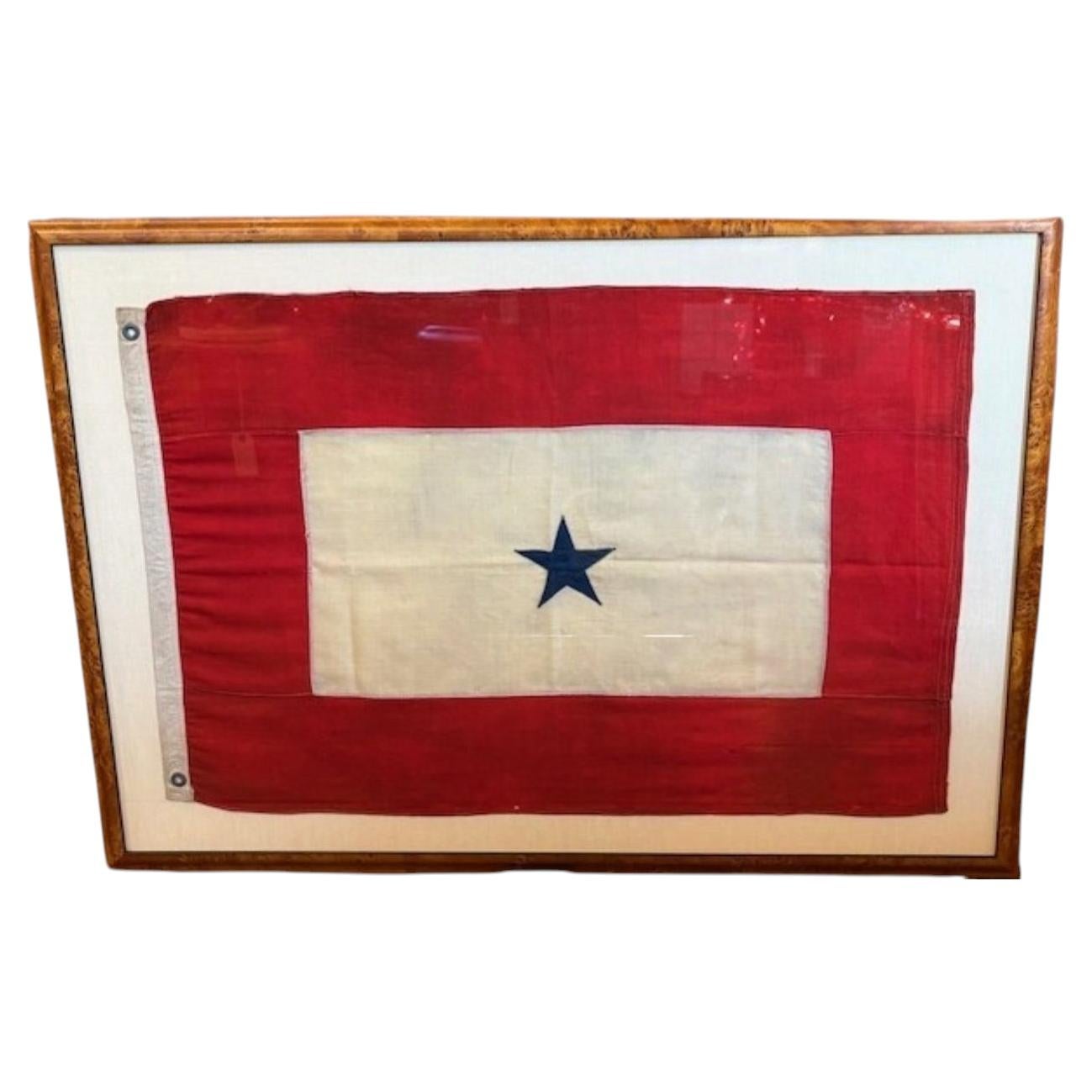 Historic World War I Era Blue Star Service Flag, circa 1917