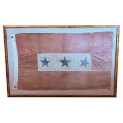 Historic World War I Era Rare Three Star Service Flag, circa 1917