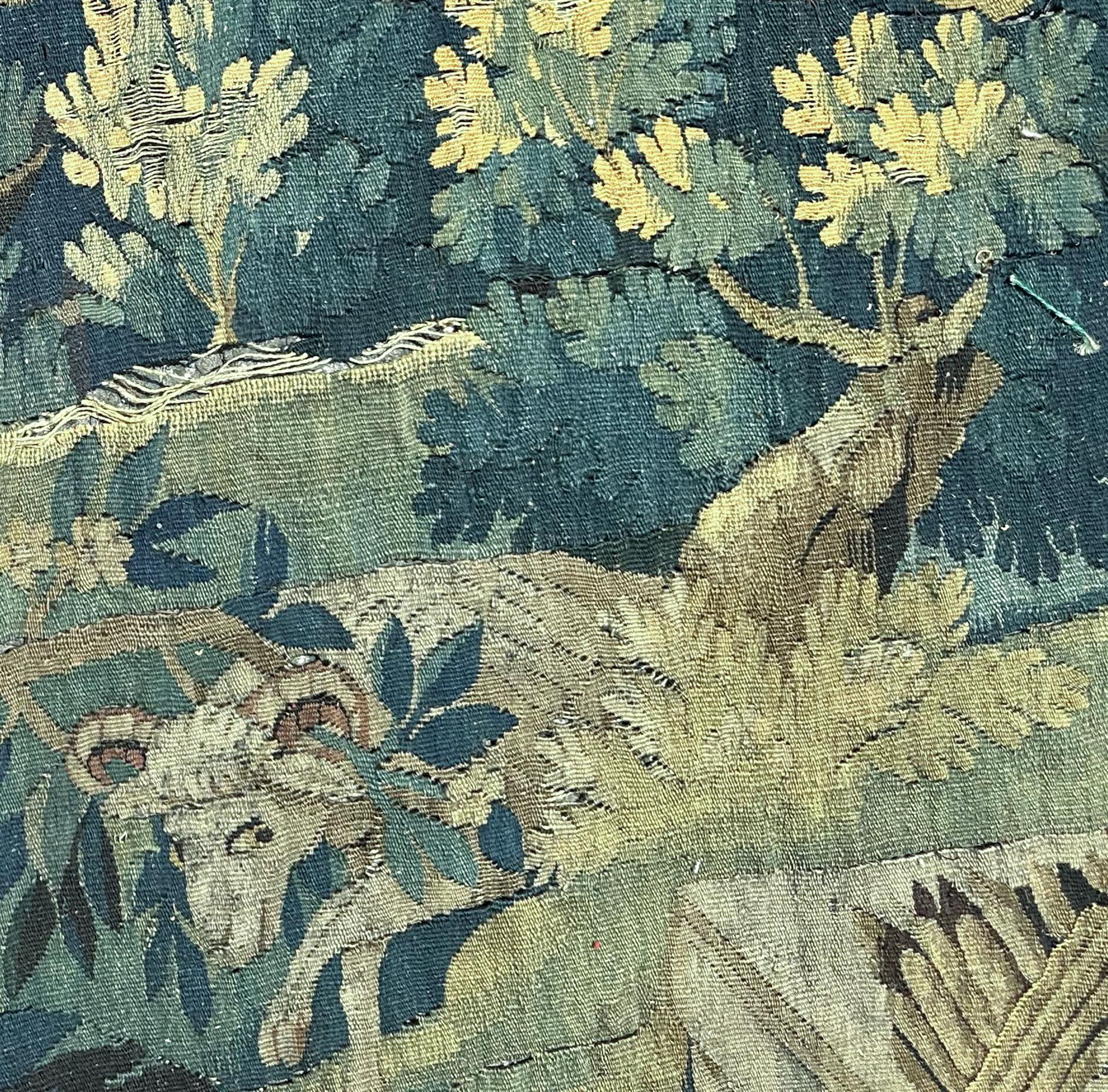 Historisches 18cen. Antique French Aubusson Wandteppich 252x287cm Wolle&Seide Isaac 8x9 (Handgewebt) im Angebot