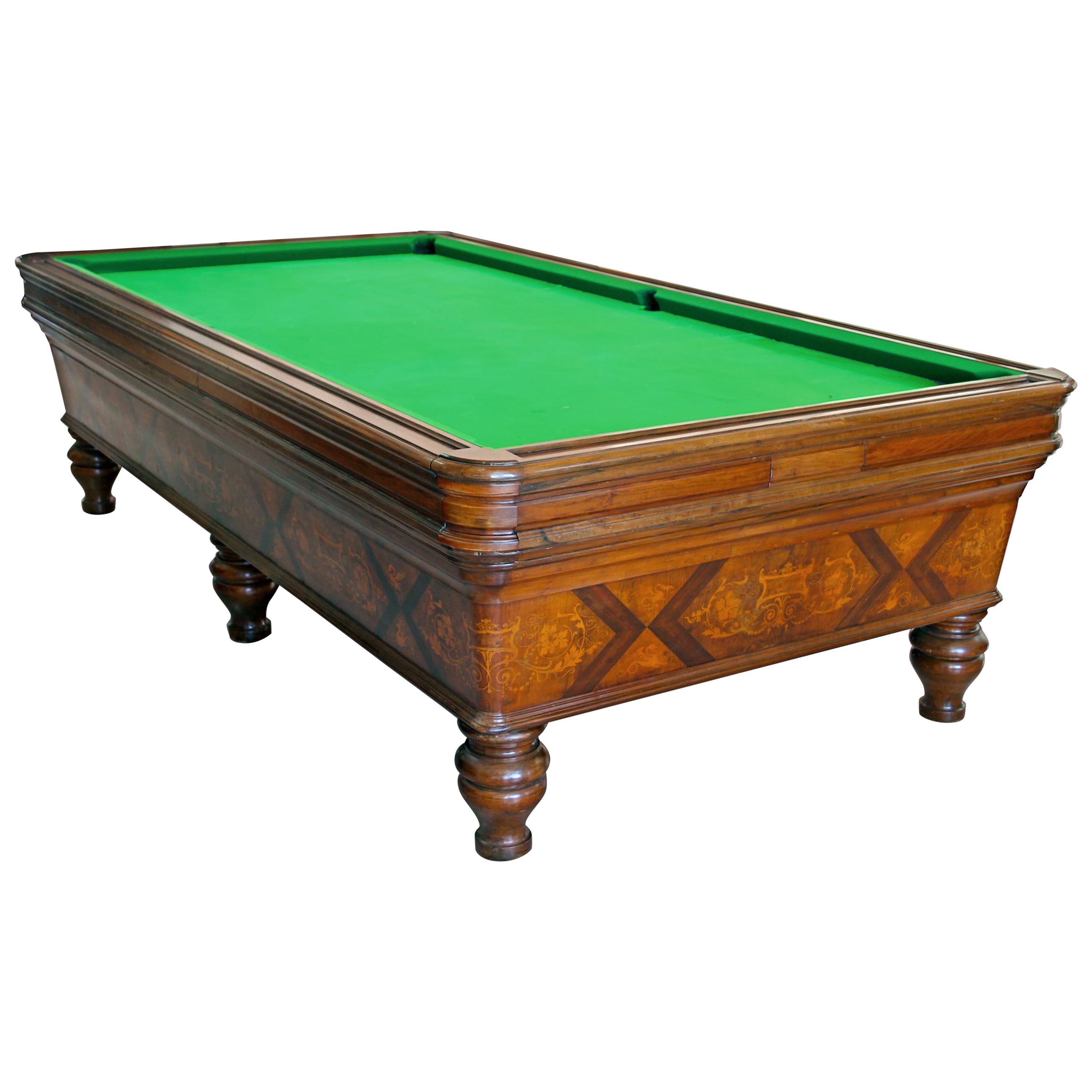 Historical Billiards Table Belonged to Gabriele D’Annunzio, Italy, 1820s