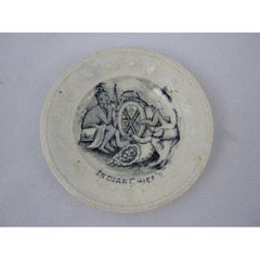 Historischer Kinderpuppenteller:: Indianerhäuptlinge Kalifornischer Goldrausch:: um 1850