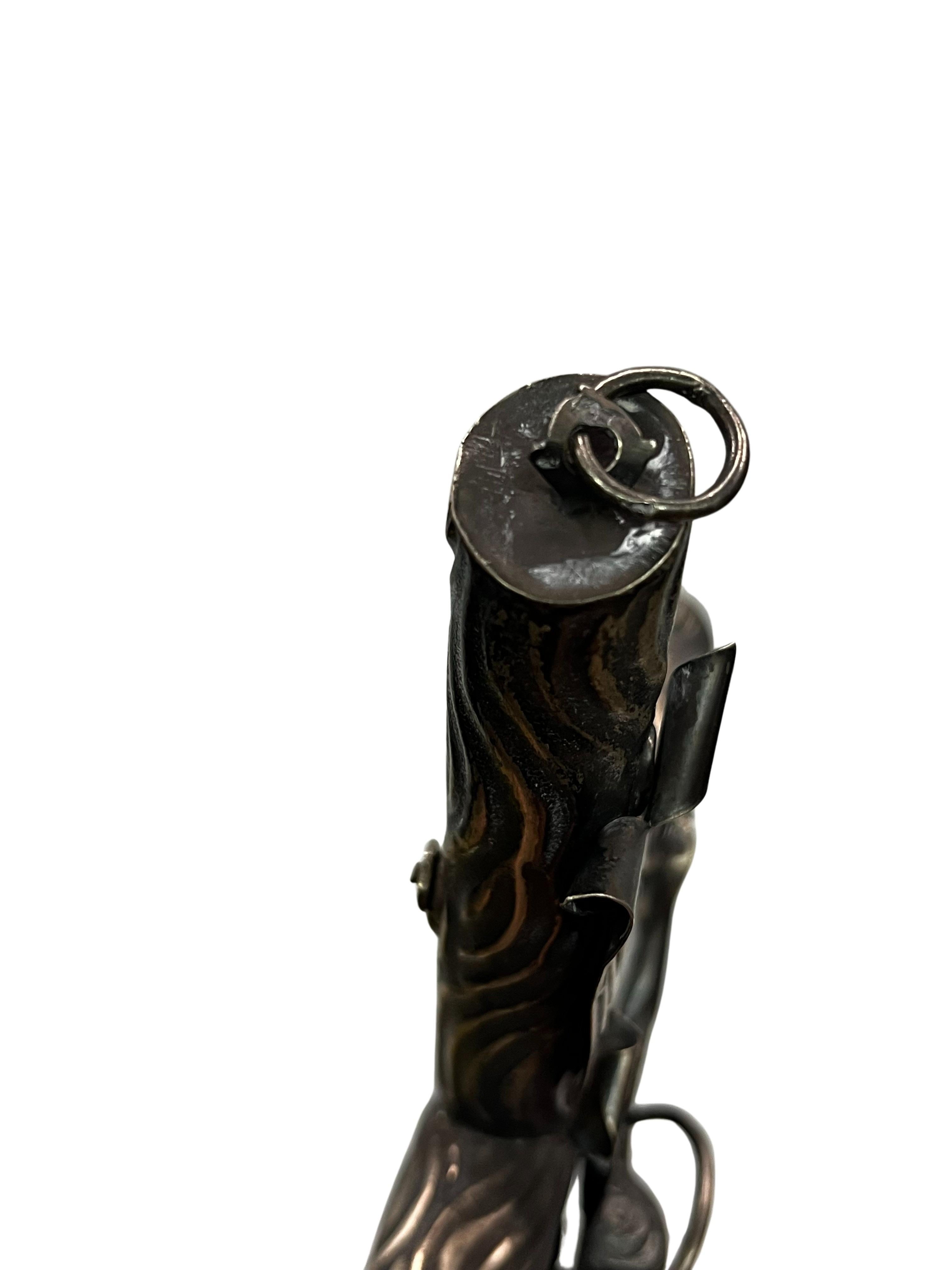 Cruz de Cristo histórica de plata, hacia 1850, con matasellos de Nápoles Italia Italiano en venta