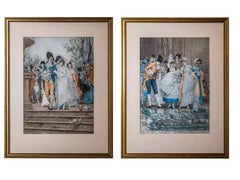 Historical engravings from the period of the French Directory