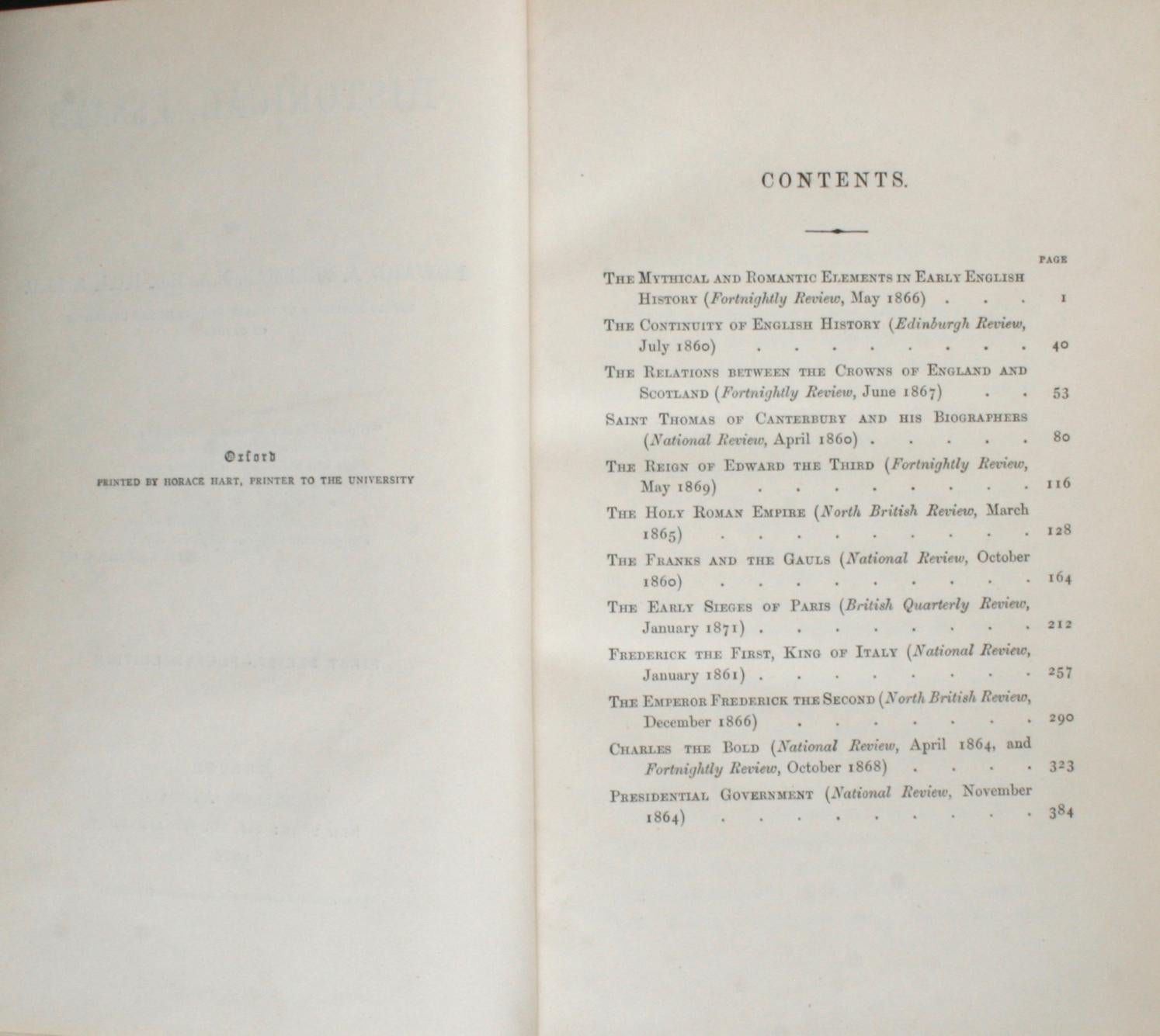 Historical Essays by Edward A. Freeman in Three Volumes 2