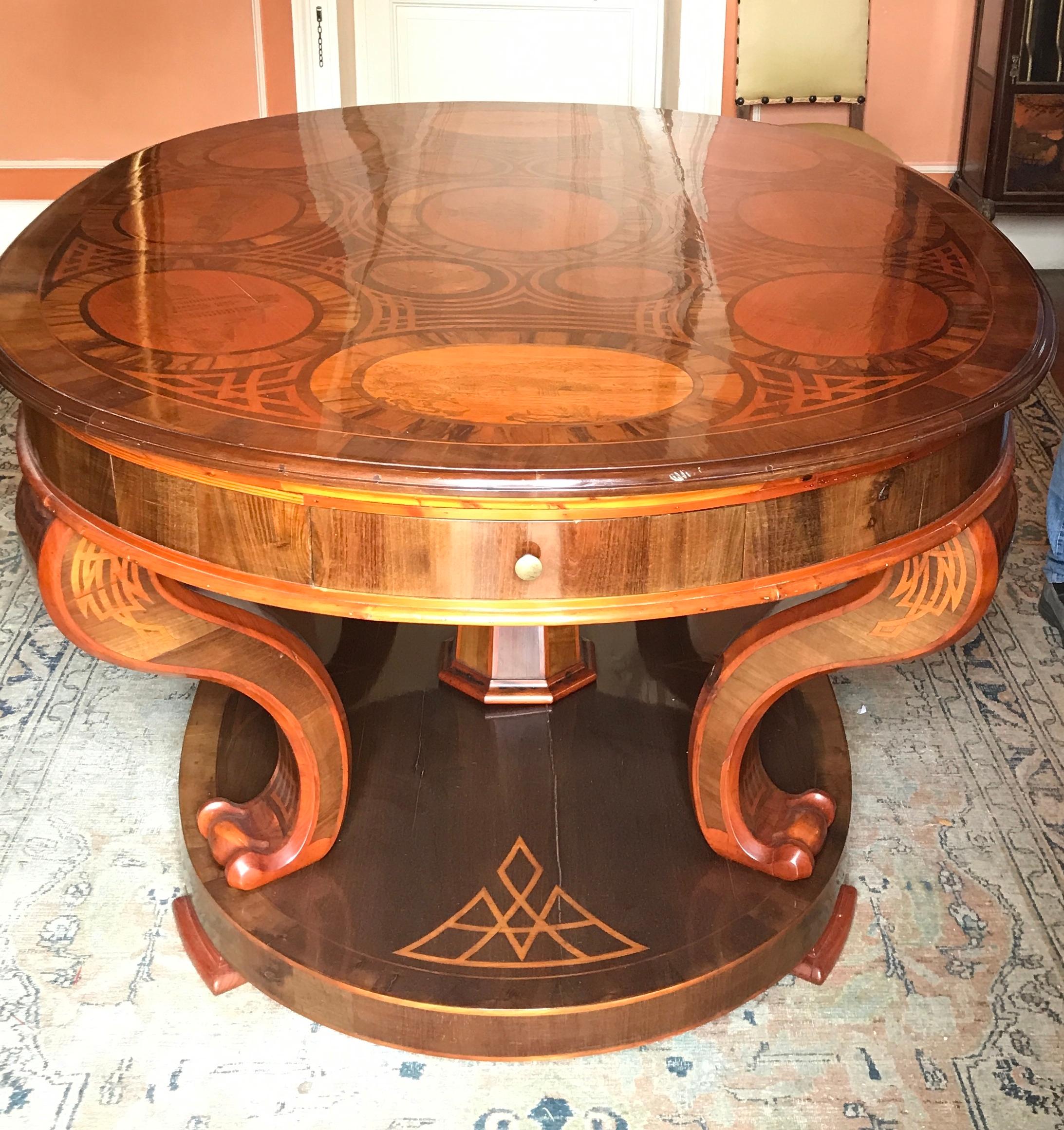 oval shape center table