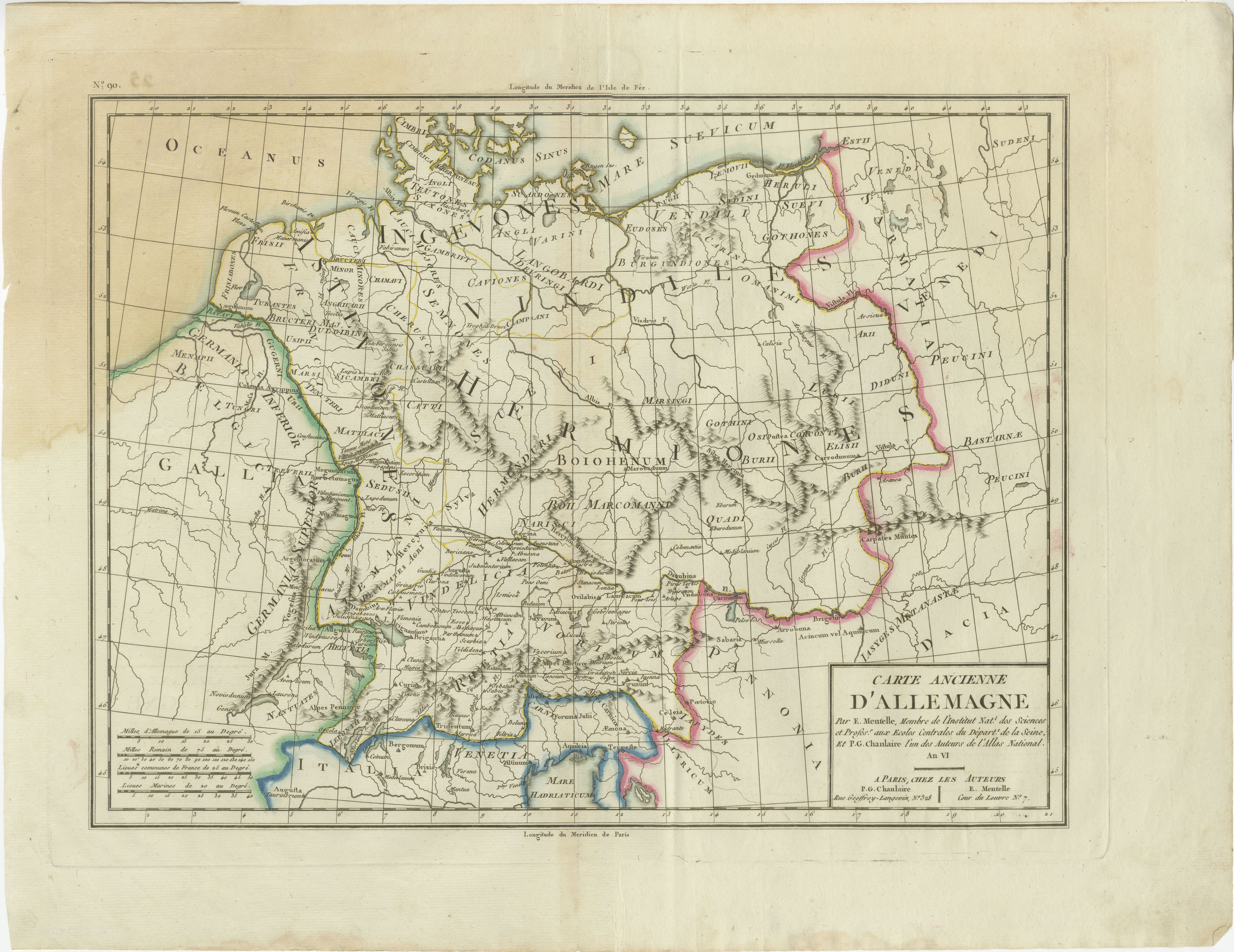 This antique map, titled 