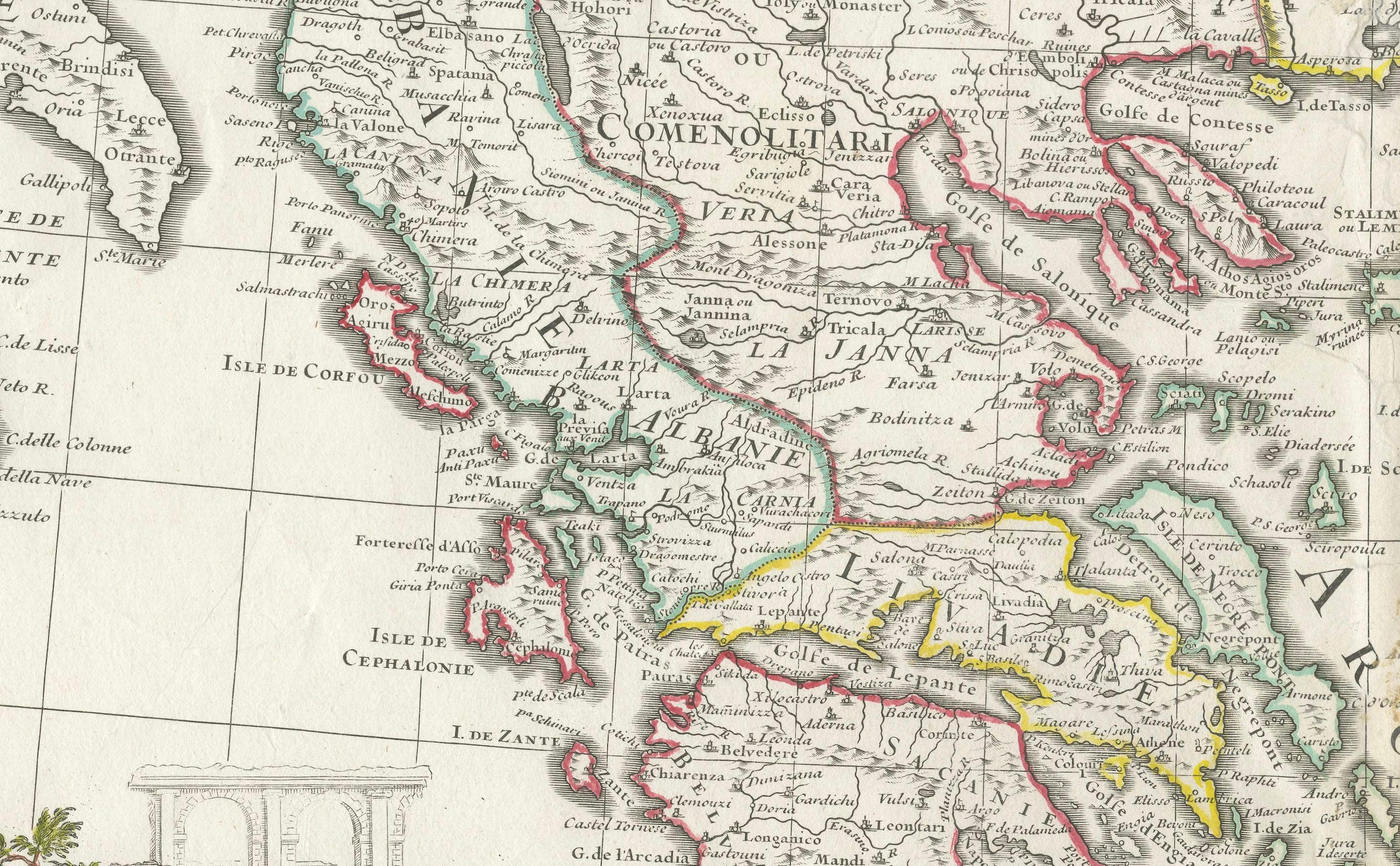 Historical Map of Greece and the Eastern Mediterranean by Delisle - 1780 For Sale 2