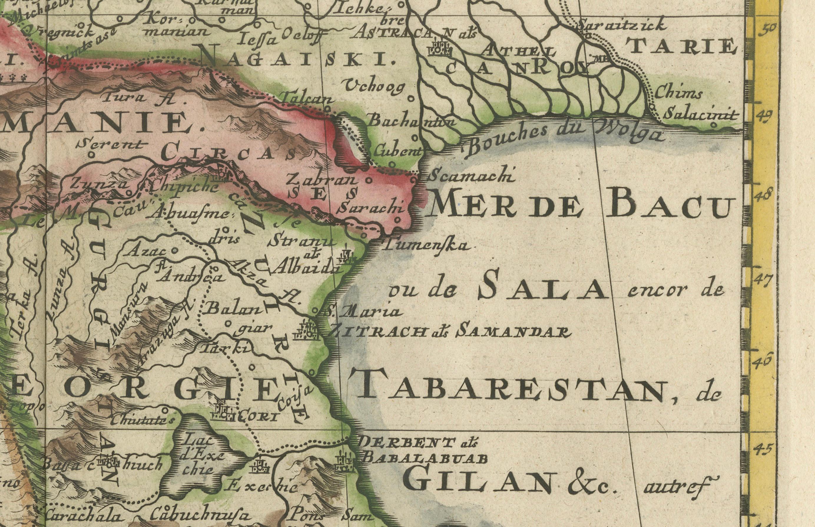 Historische Karte des Schwarzen Meeres und seiner Umgebung, 1705 (Graviert) im Angebot