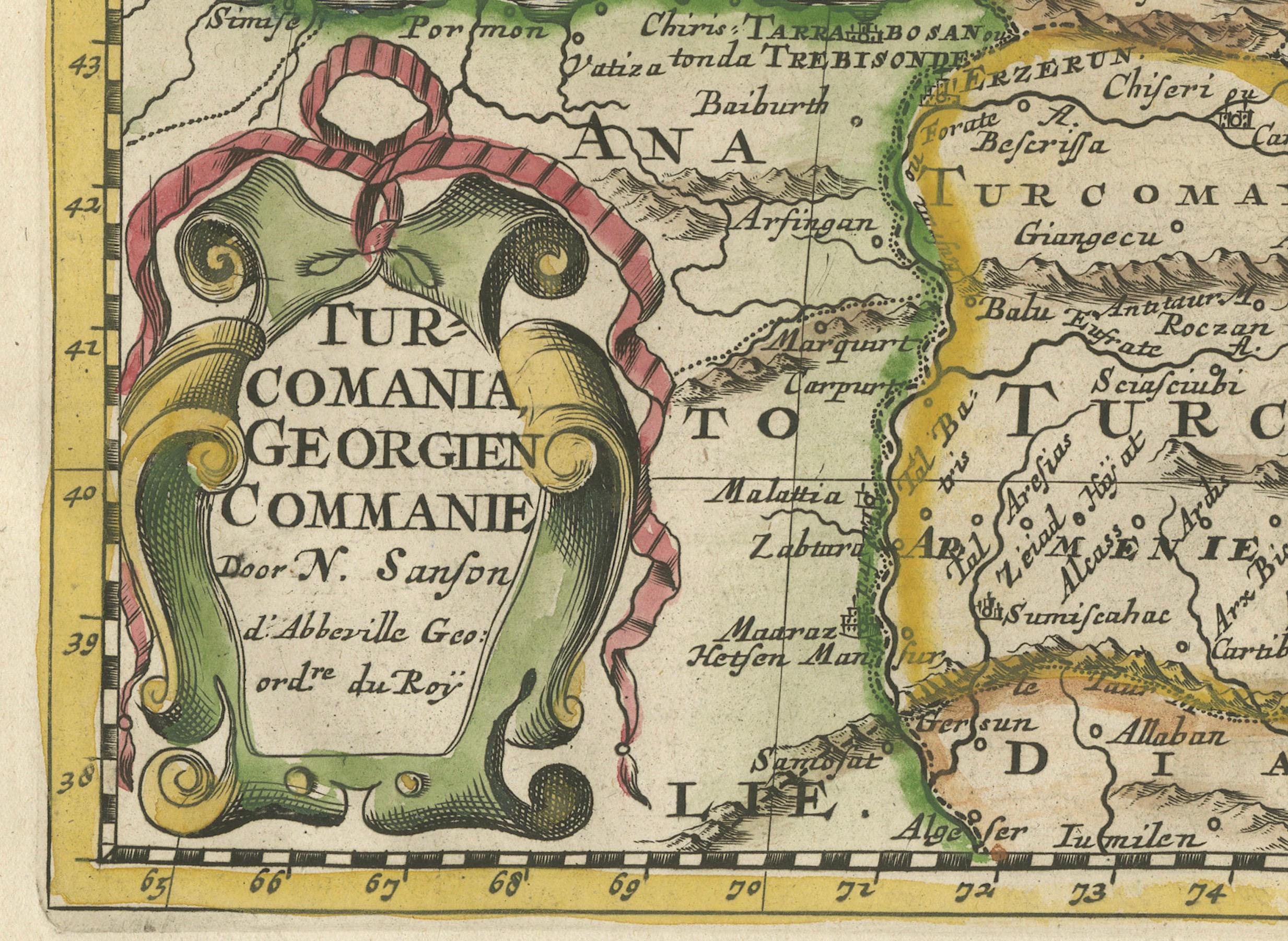 Early 18th Century Historical Map of the Black Sea and Surrounding Regions, 1705 For Sale