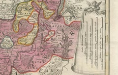 Historical Map of the Duchy of Lauenburg by Johann Baptist Homann - Circa 1720