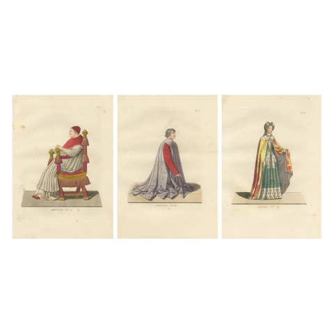 Historical Portraits of Sixtus IV, Platina and a Noble Englishwoman, 1845