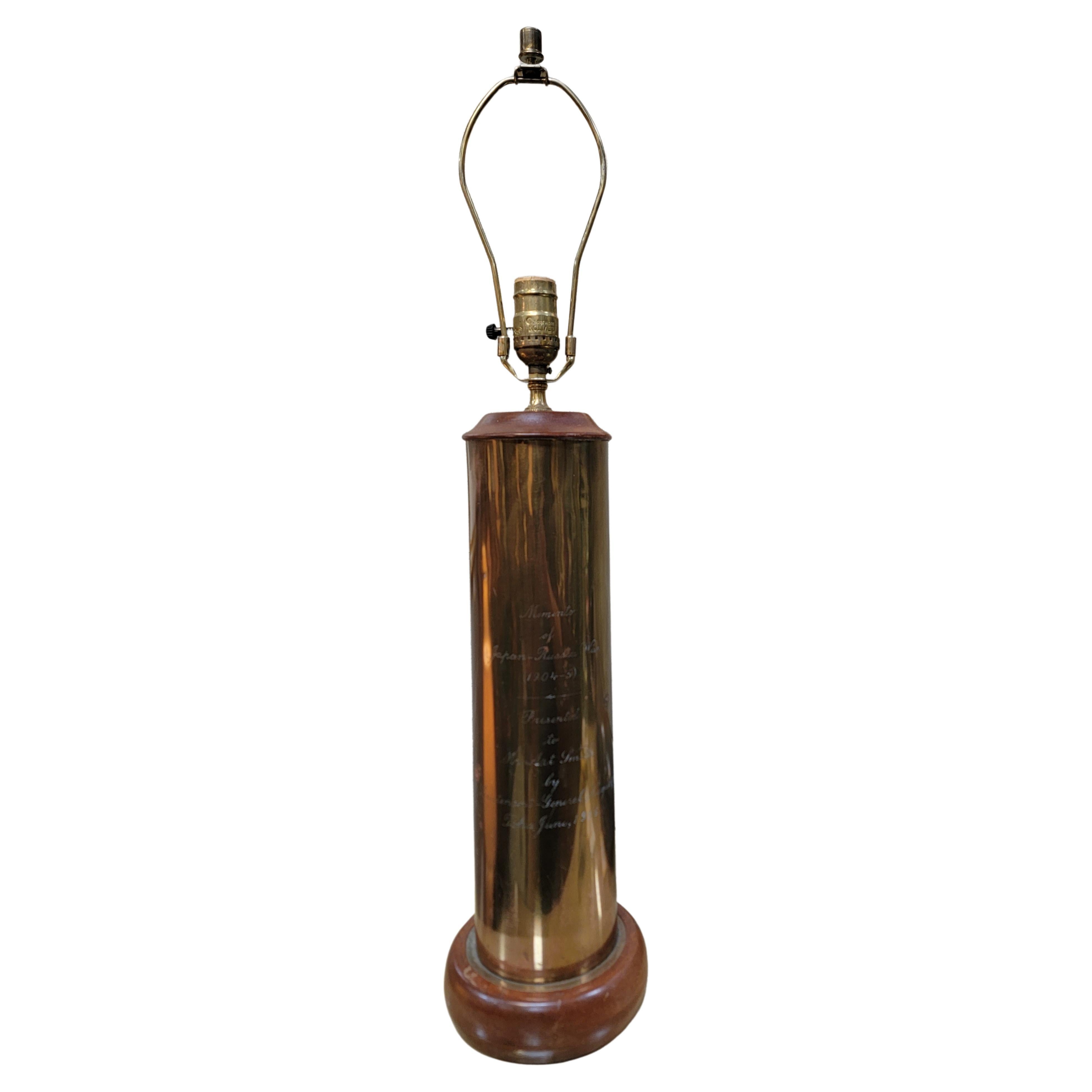 Historical Presentation Table Lamp Early Aeronautics Circa. 1916