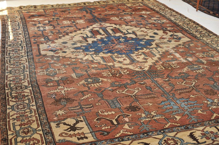 Historical Tribal Antique Bakshayesh Rug, circa 1910's For Sale at 1stDibs