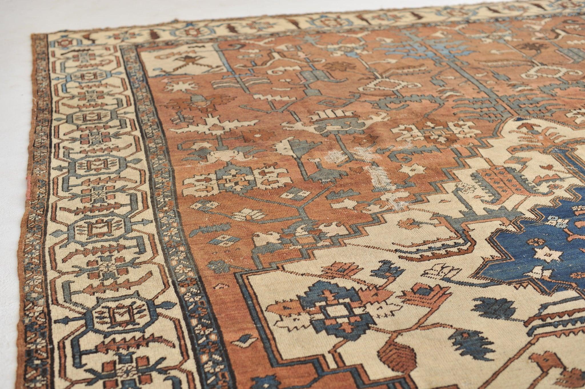 Historical Tribal Antique Bakshayesh Rug, circa 1910's In Good Condition For Sale In Milwaukee, WI