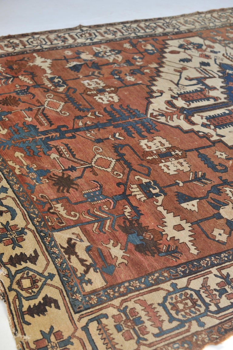 Historical Tribal Antique Bakshayesh Rug, circa 1910's For Sale at 1stDibs