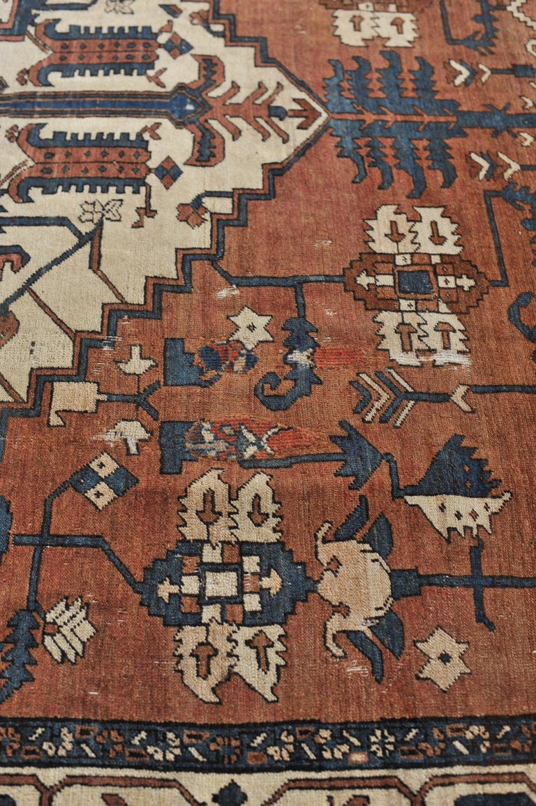Historical Tribal Antique Bakshayesh Rug, circa 1910's For Sale at 1stDibs