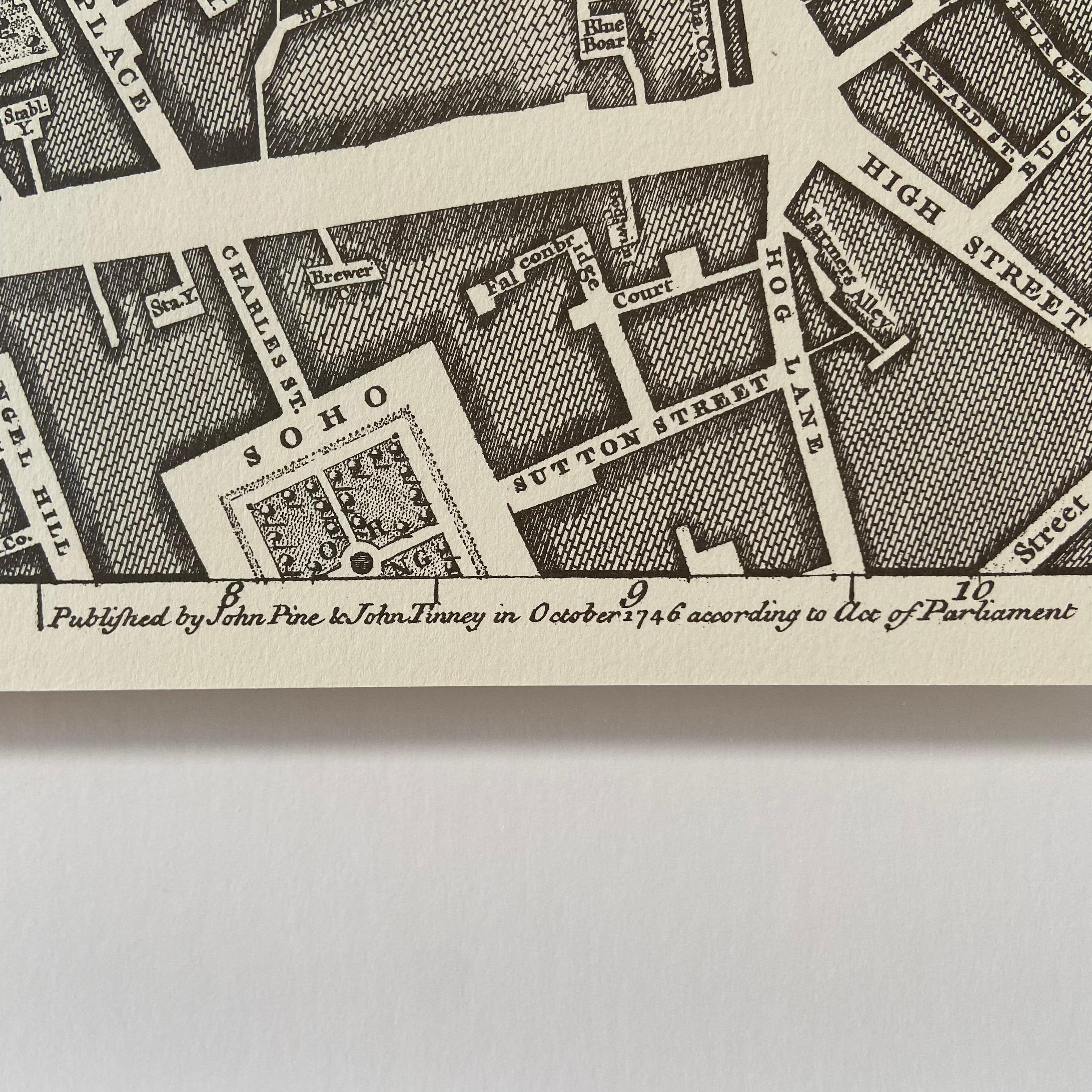Historical Urban Plan of London Cities Framed Artwork 1