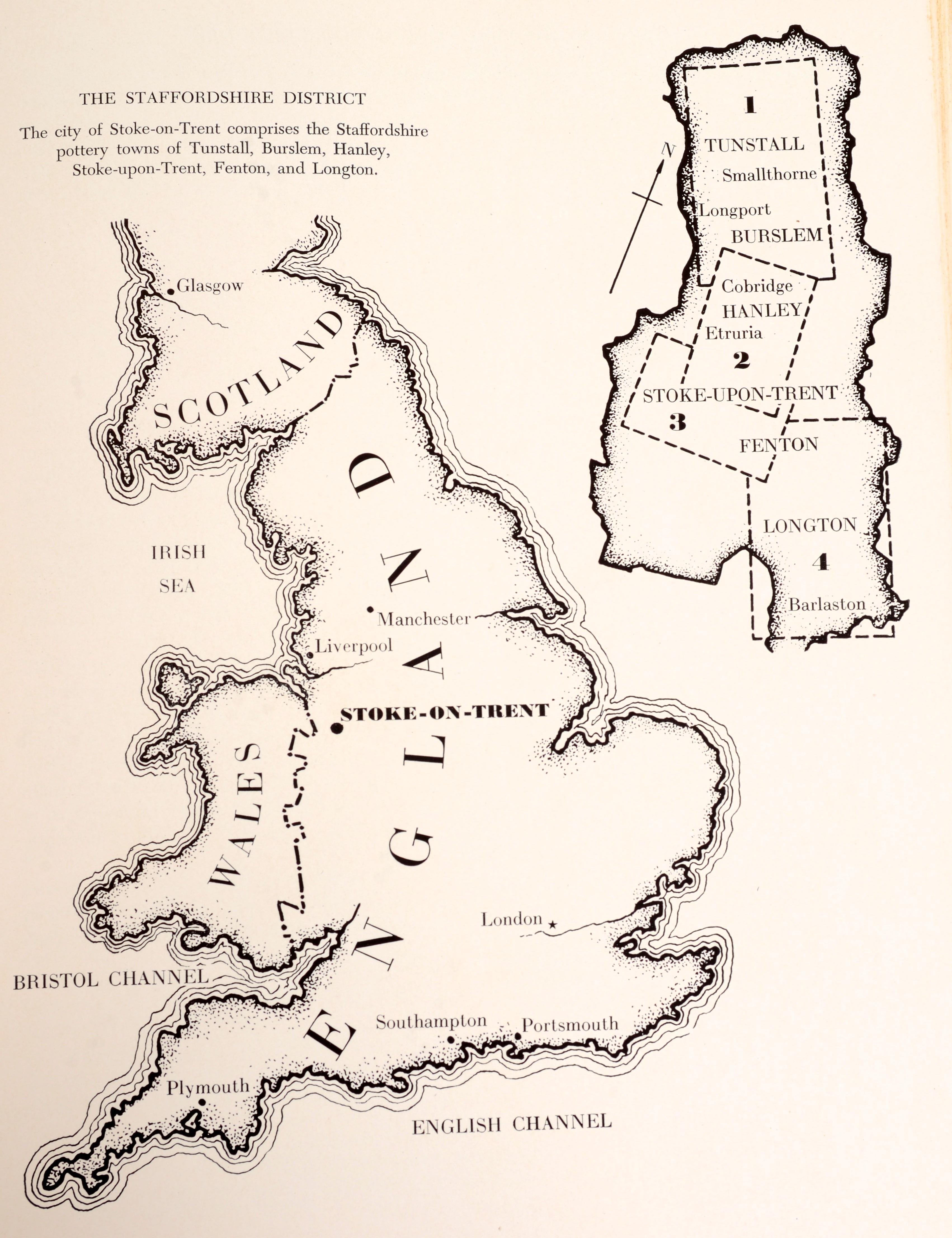 Historische Ansichten über Staffordshire-Porzellan von Ellouise Larsen, 1939 im Angebot 7