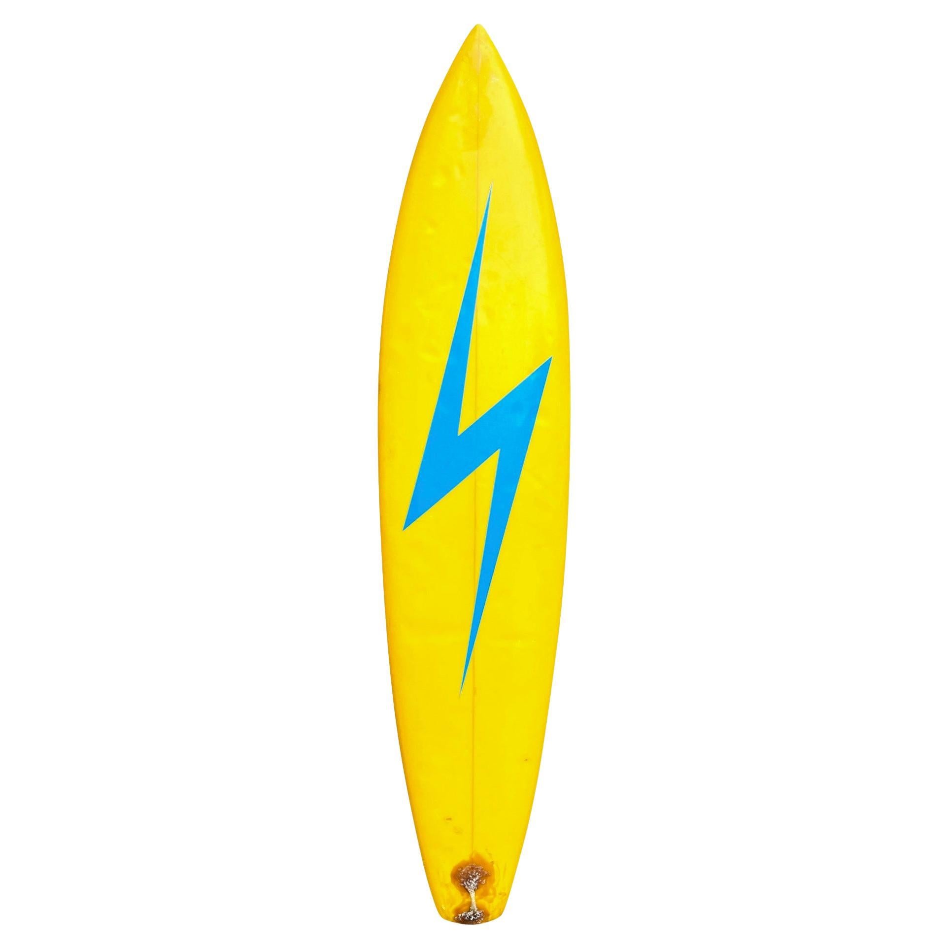 Historically Significant 1972 Lightning Bolt Surfboard Shaped by Gerry Lopez