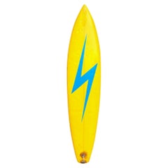 Retro Historically Significant 1972 Lightning Bolt Surfboard Shaped by Gerry Lopez