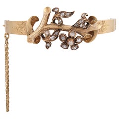 Historicism Bangle with Diamond Roses
