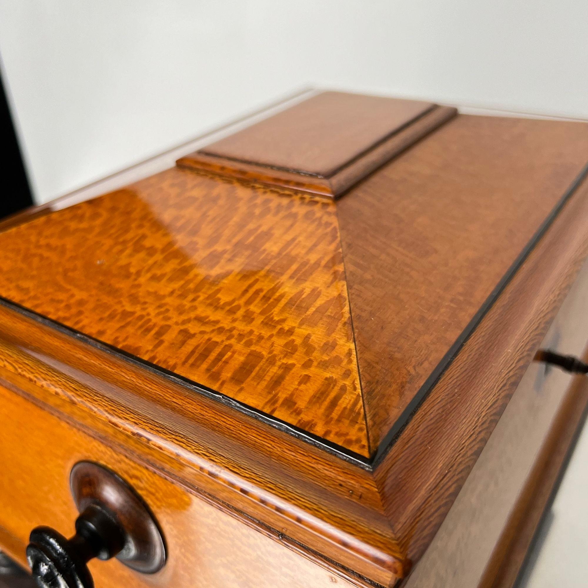 Caja historicista, chapado de fresno floral, palisandro, Austria circa 1880 en venta 3
