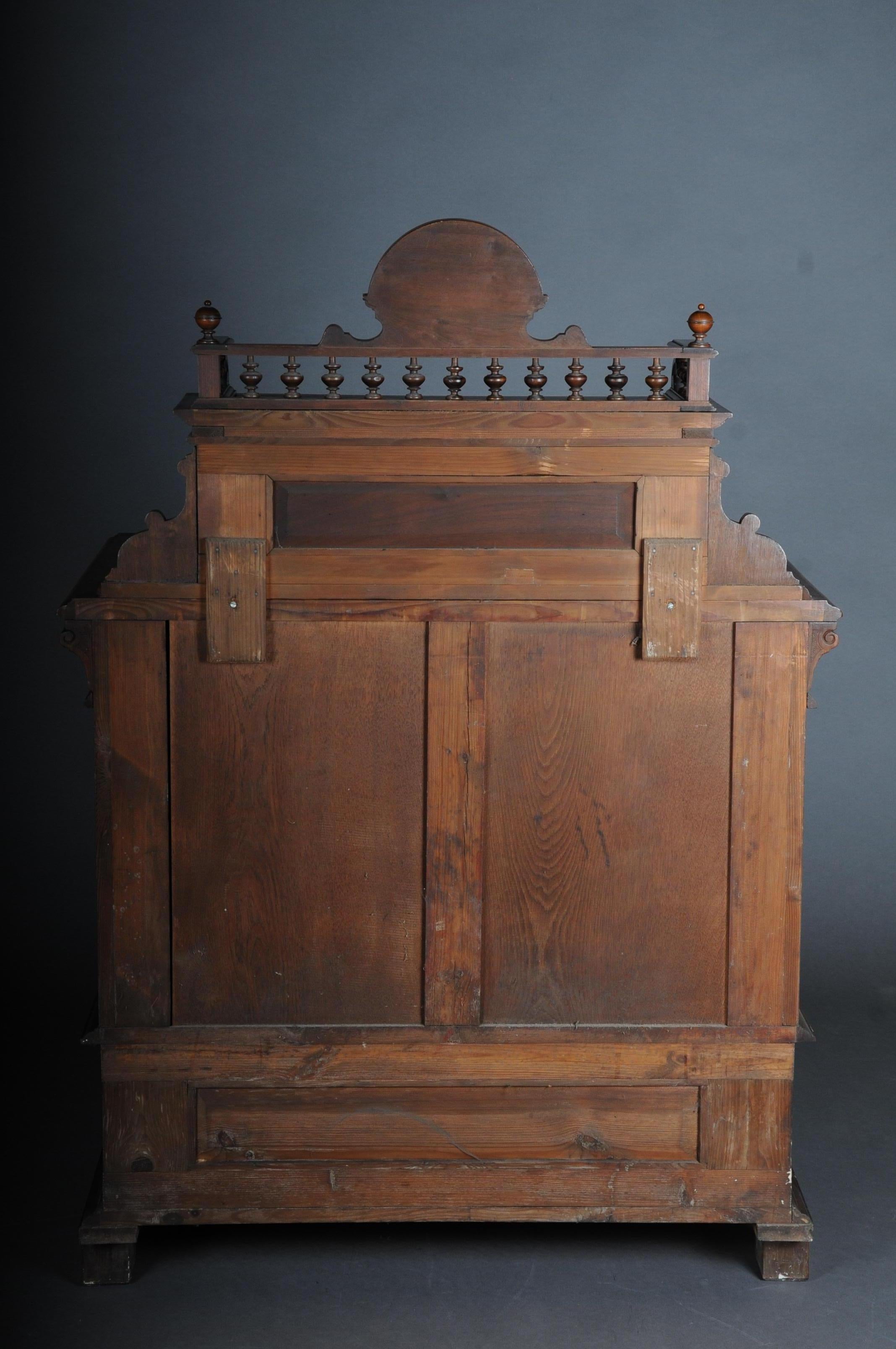 Historicism Cabinet Top Cabinet / Sideboard circa 1870, Walnut For Sale 15