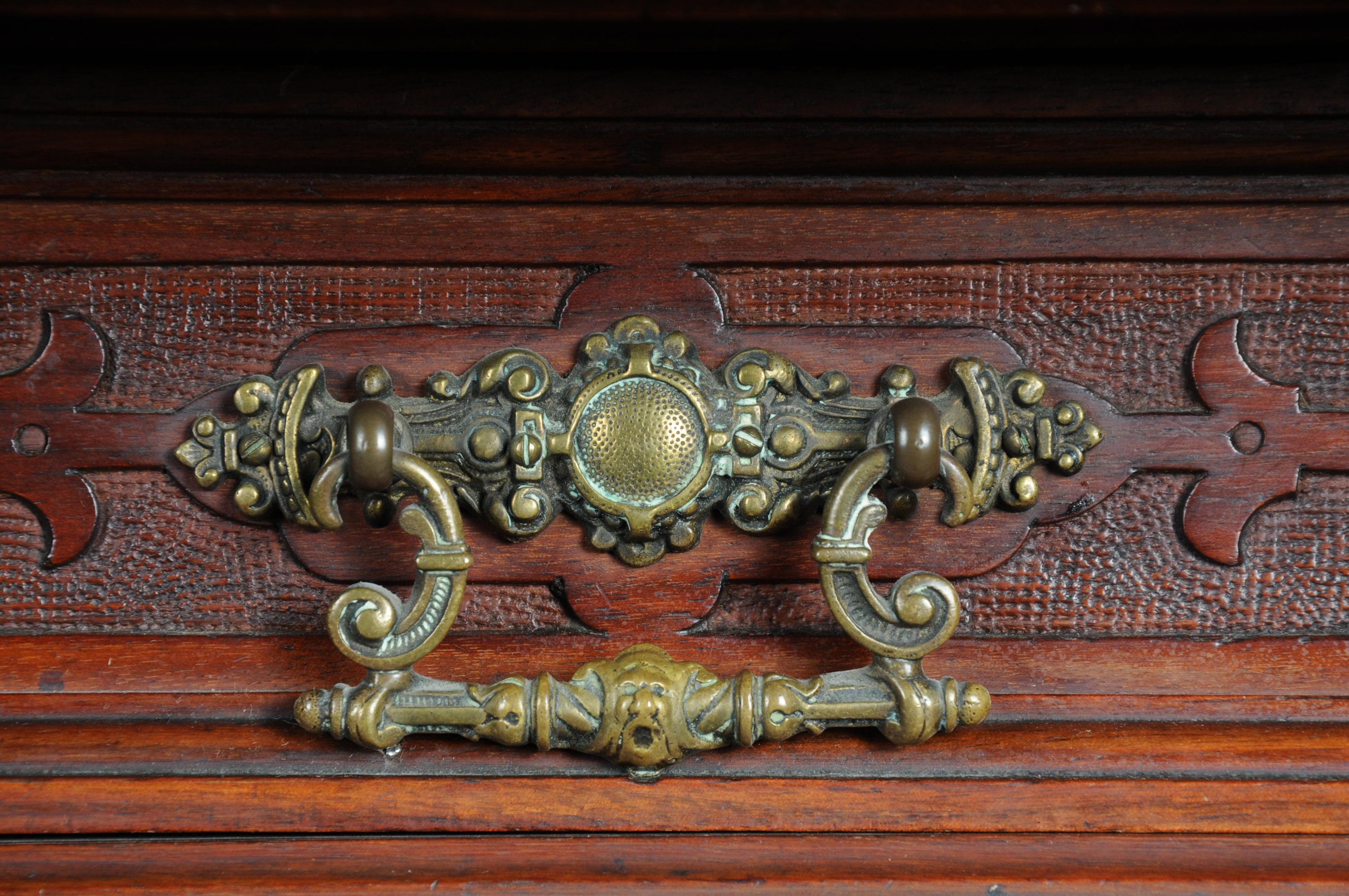 Historicism Cabinet Top Cabinet / Sideboard circa 1870, Walnut For Sale 3