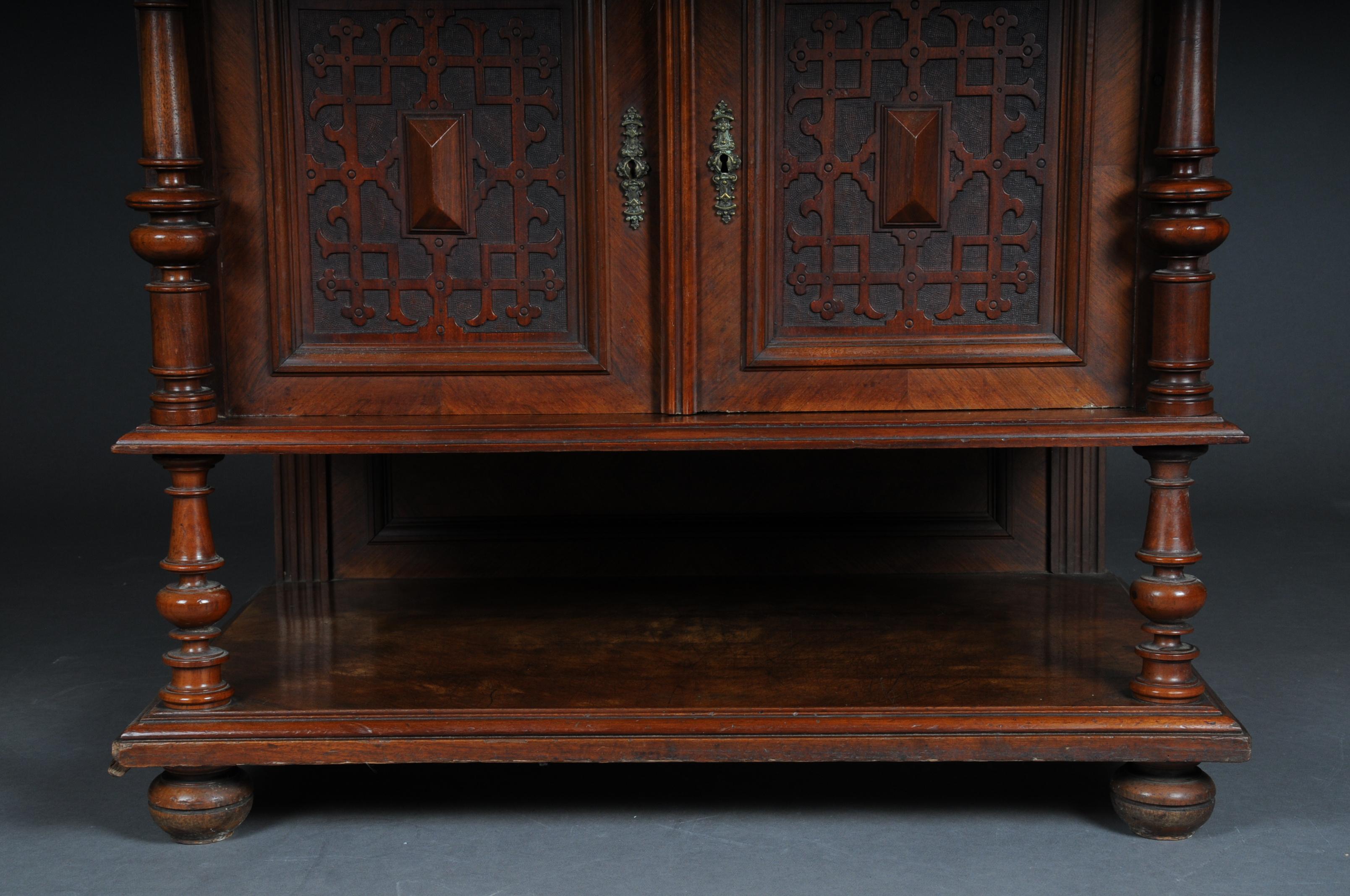 Historicism Cabinet Top Cabinet / Sideboard circa 1870, Walnut For Sale 4