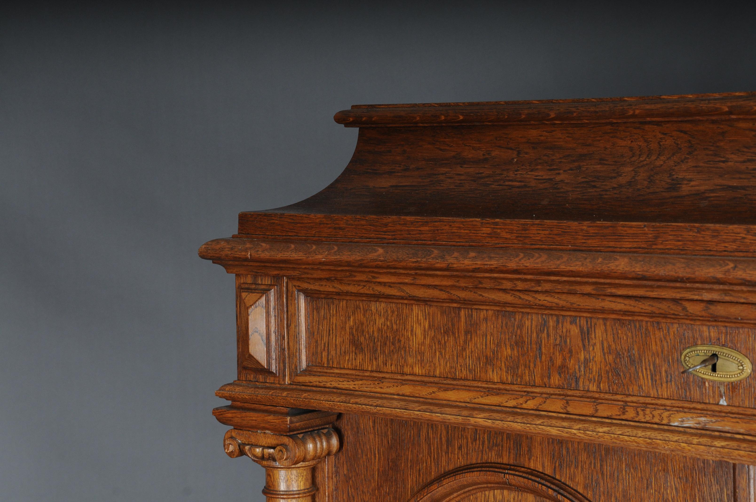 Historicism Cabinet / Vertiko circa 1870, Light Oak For Sale 6