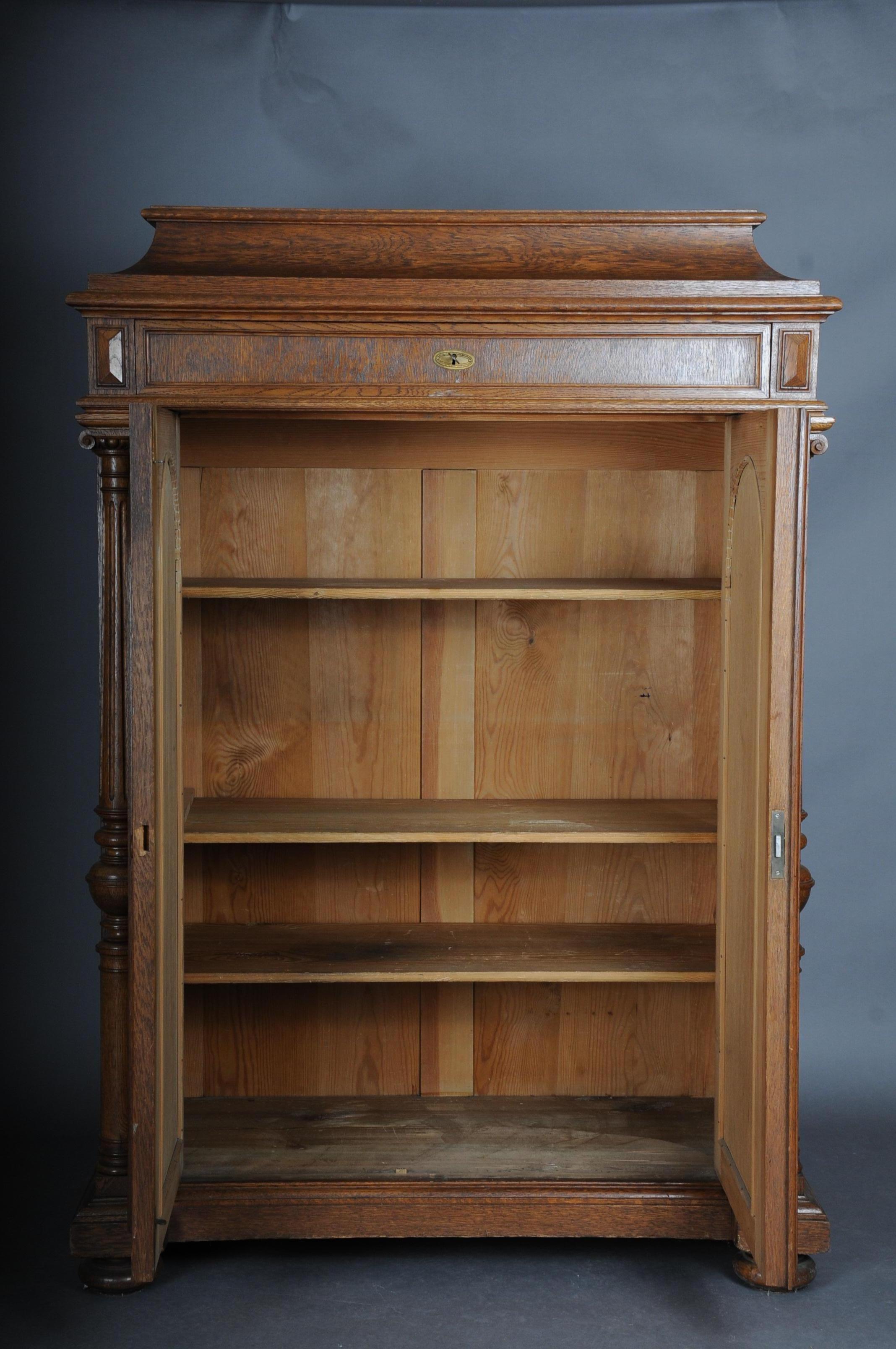 Historicism Cabinet / Vertiko circa 1870, Light Oak For Sale 1