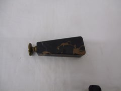 Historicism Desk Set Made of Black Marble