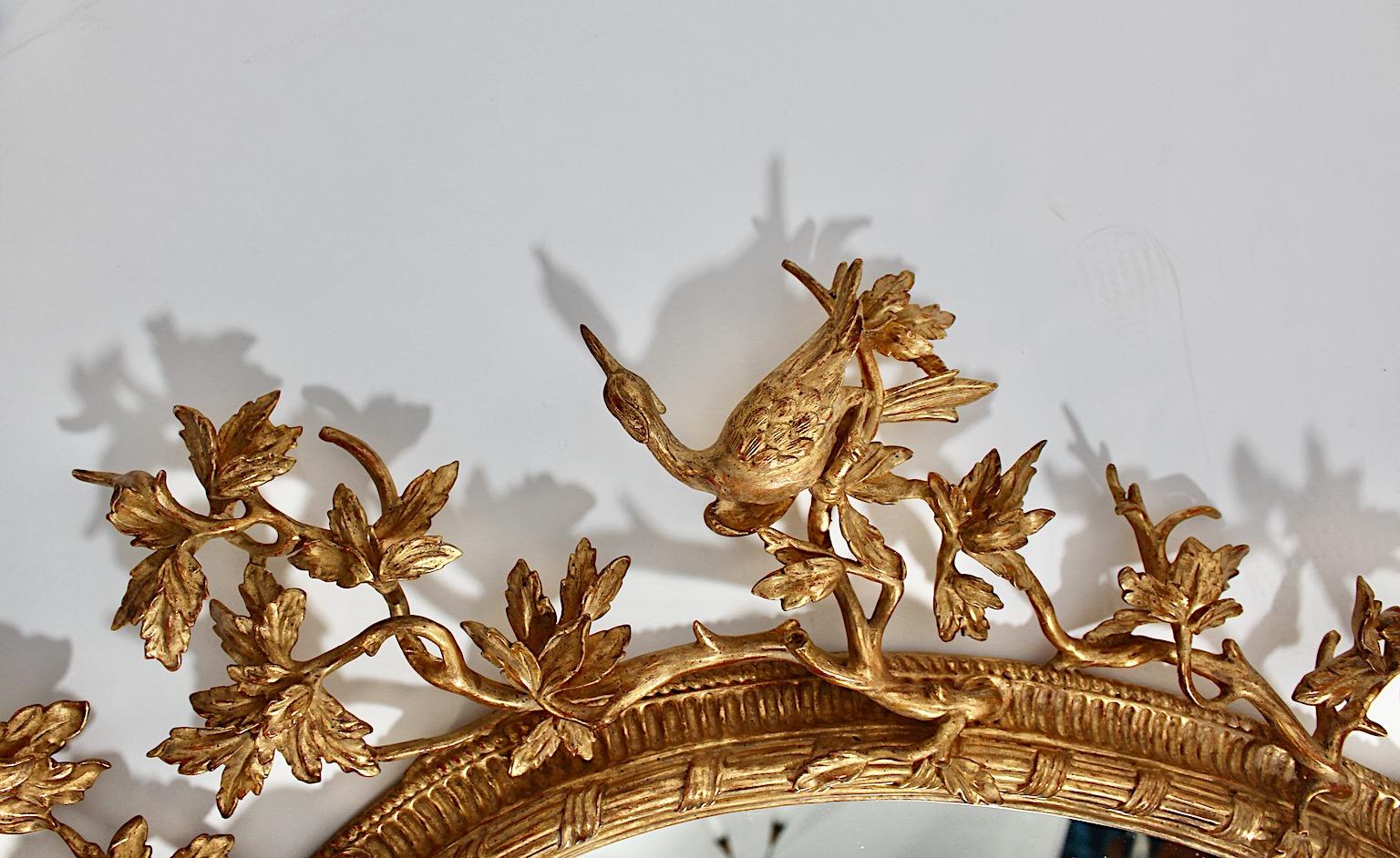 Antike Authentic Vergoldet Geschnitzt Wood Wall Mirror Stil Thomas Johnson um 1830 im Angebot 3