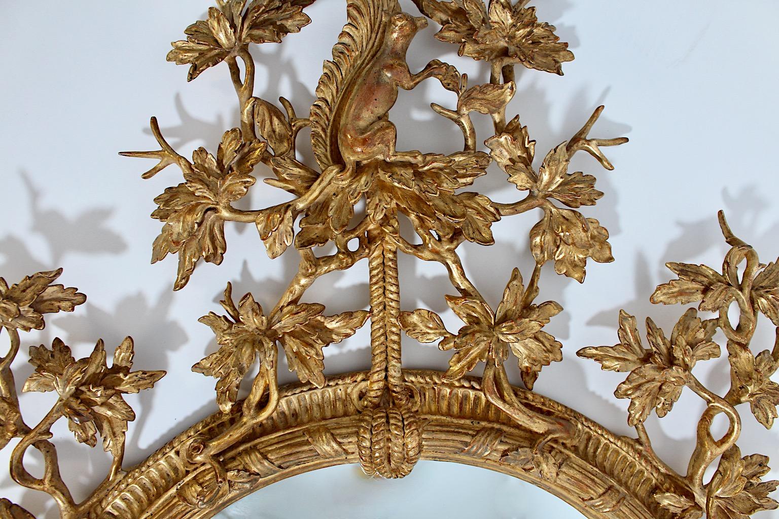 Antike Authentic Vergoldet Geschnitzt Wood Wall Mirror Stil Thomas Johnson um 1830 im Angebot 2