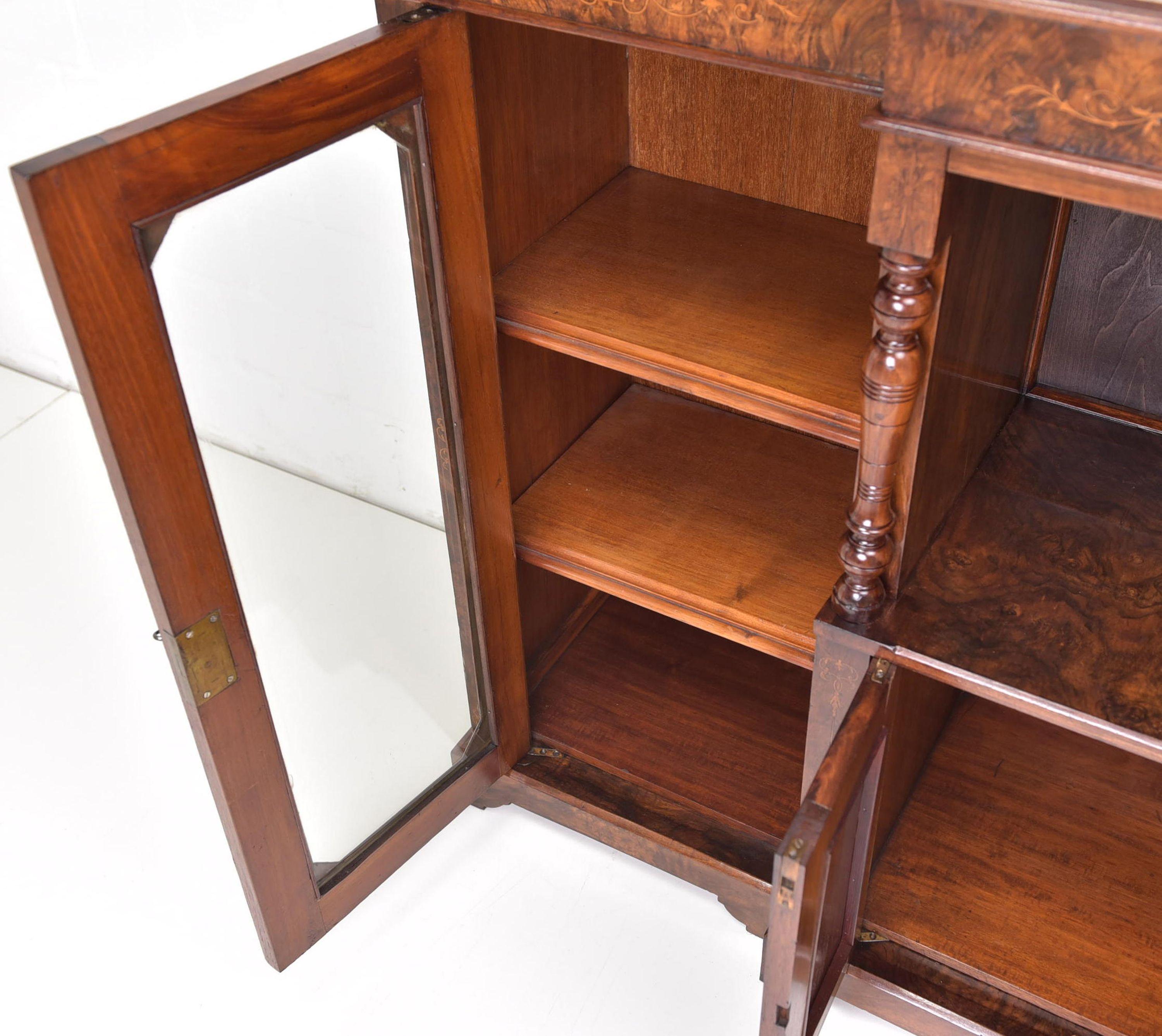 19th Century Historicism Sideboard Showcase Cabinet, 1900