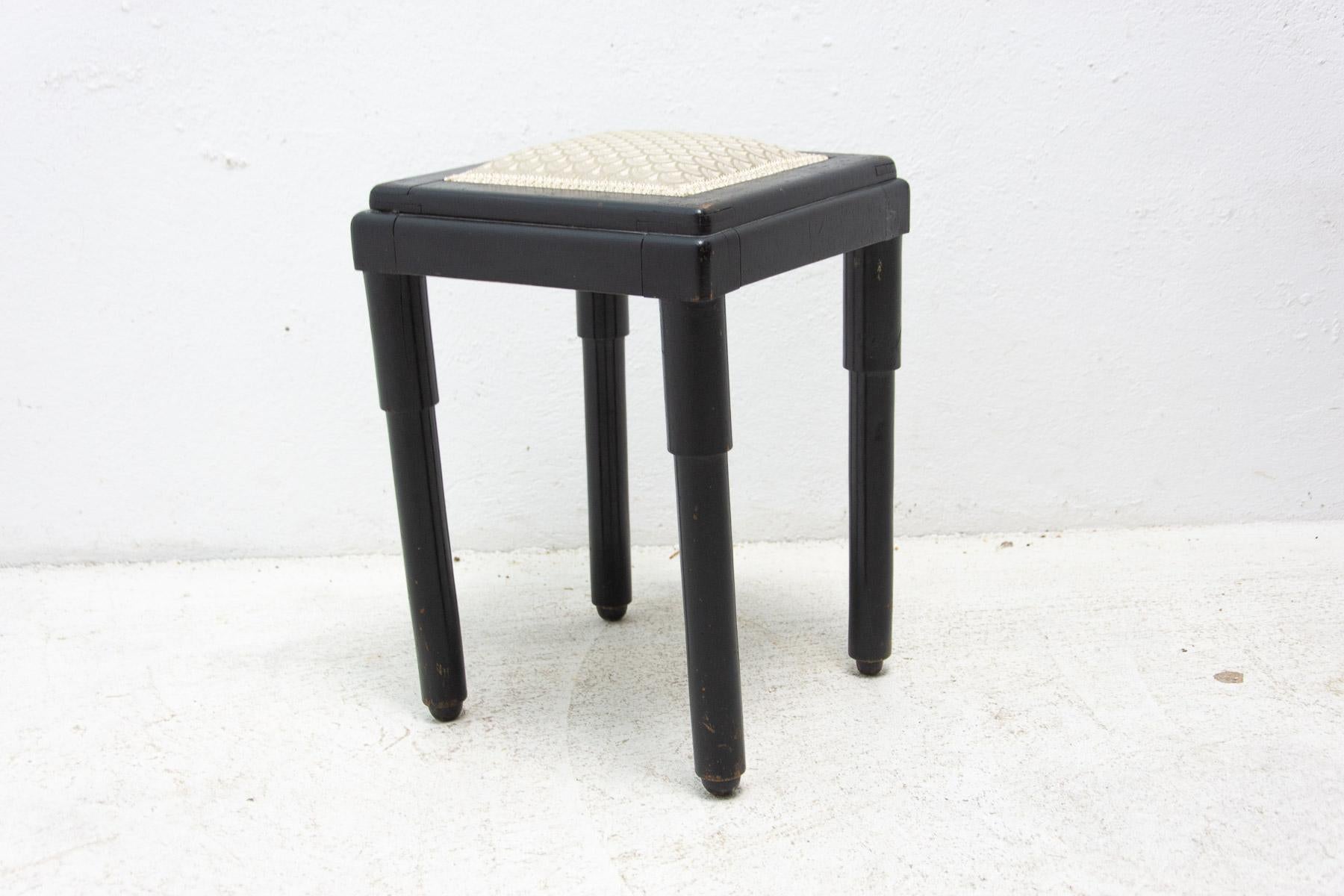 Art Nouveau  Historicism upholstered stool, footrest, 1910´s, Austria Hungary For Sale