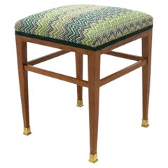 Historicism upholstered stool, footrest, 1910´s, Austria Hungary